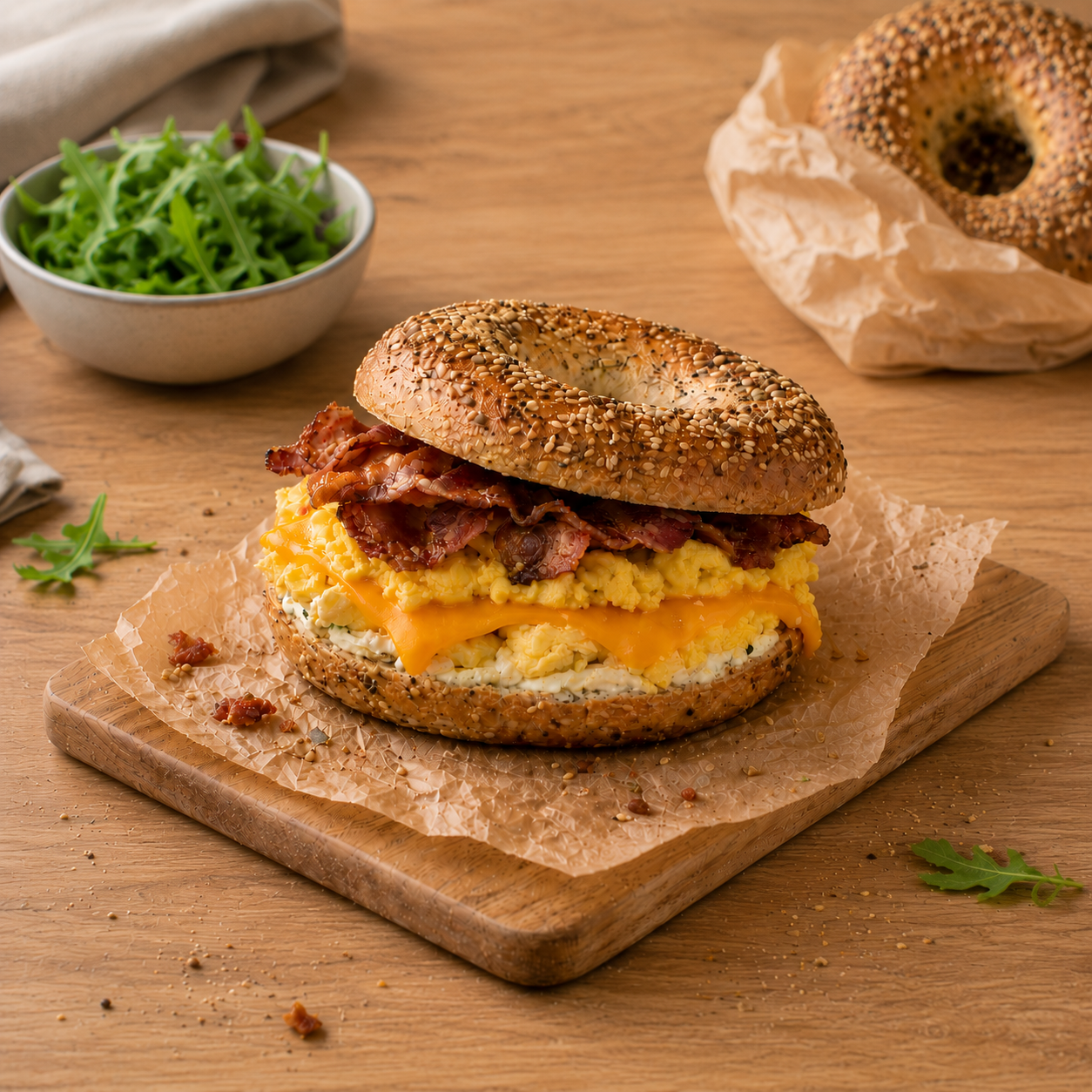 Bagel Bacon Cheddar