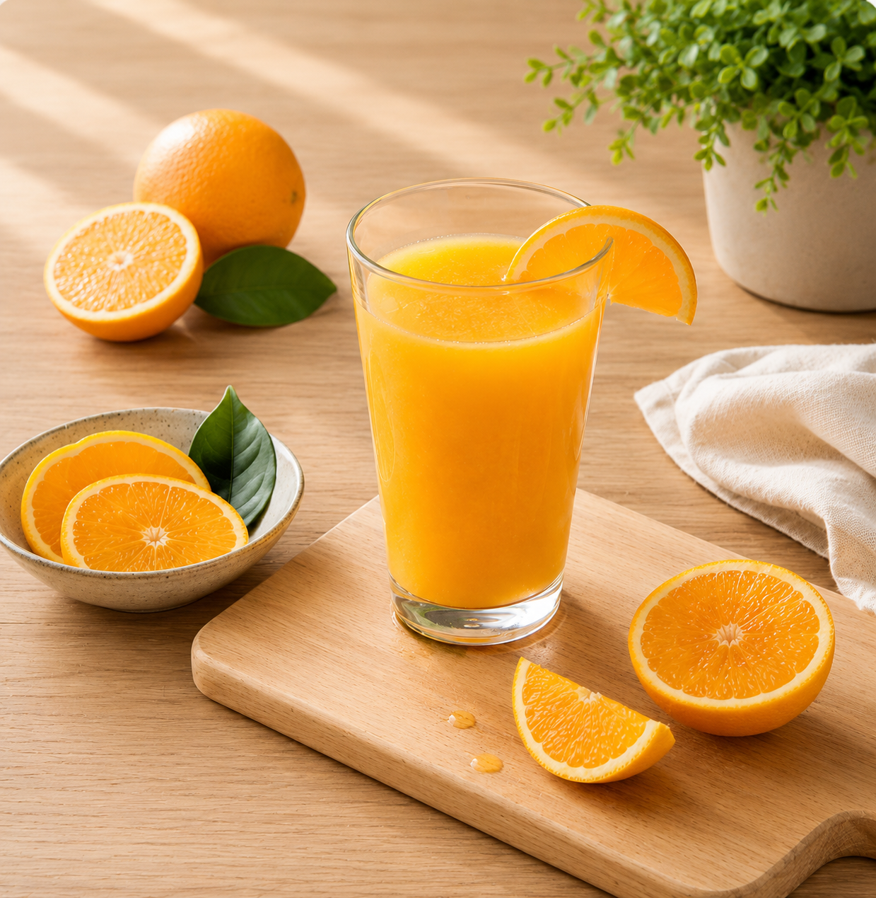 Jus d'orange pressé