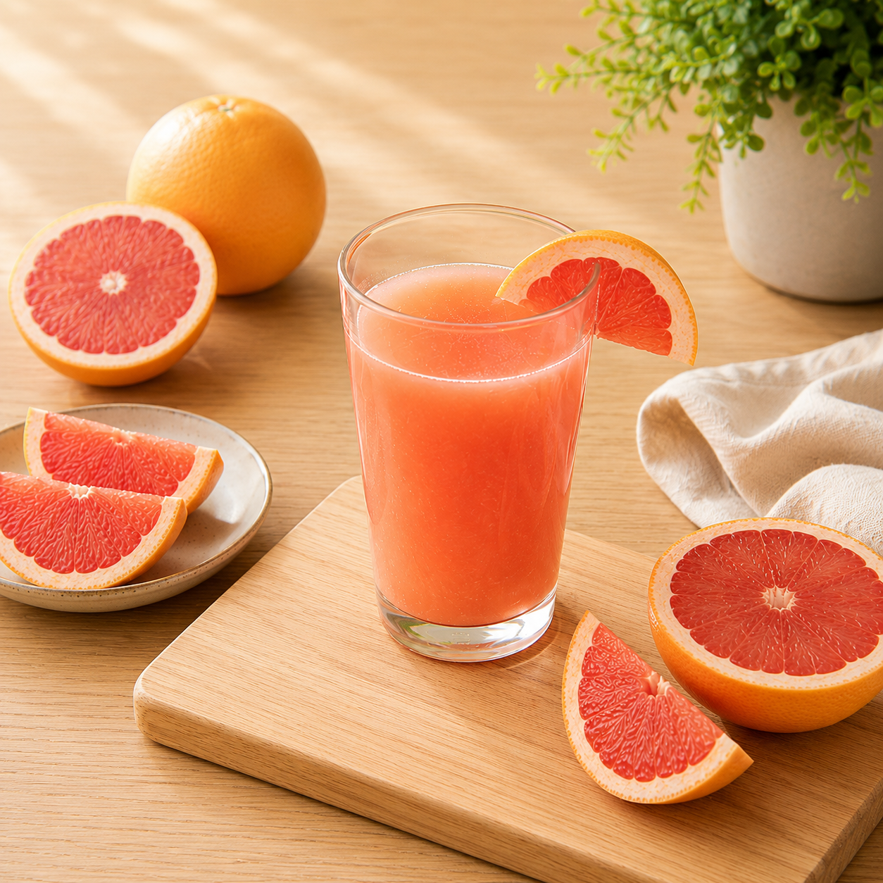 Jus de pamplemousse pressé