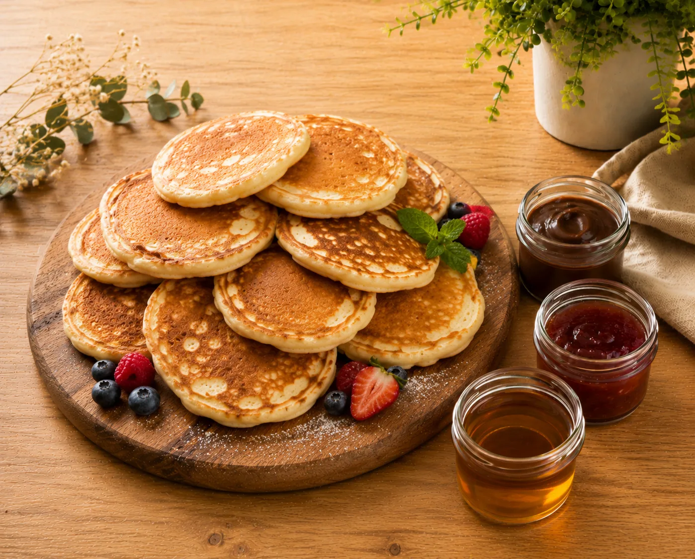 Plateau de pancakes